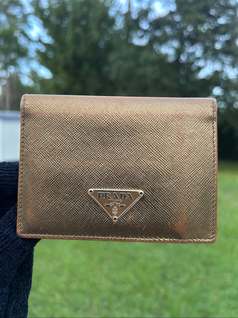 Prada bifold passcase/ID card holder